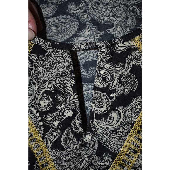 THML Black White Paisley Tank Size M - Picture 4 of 5